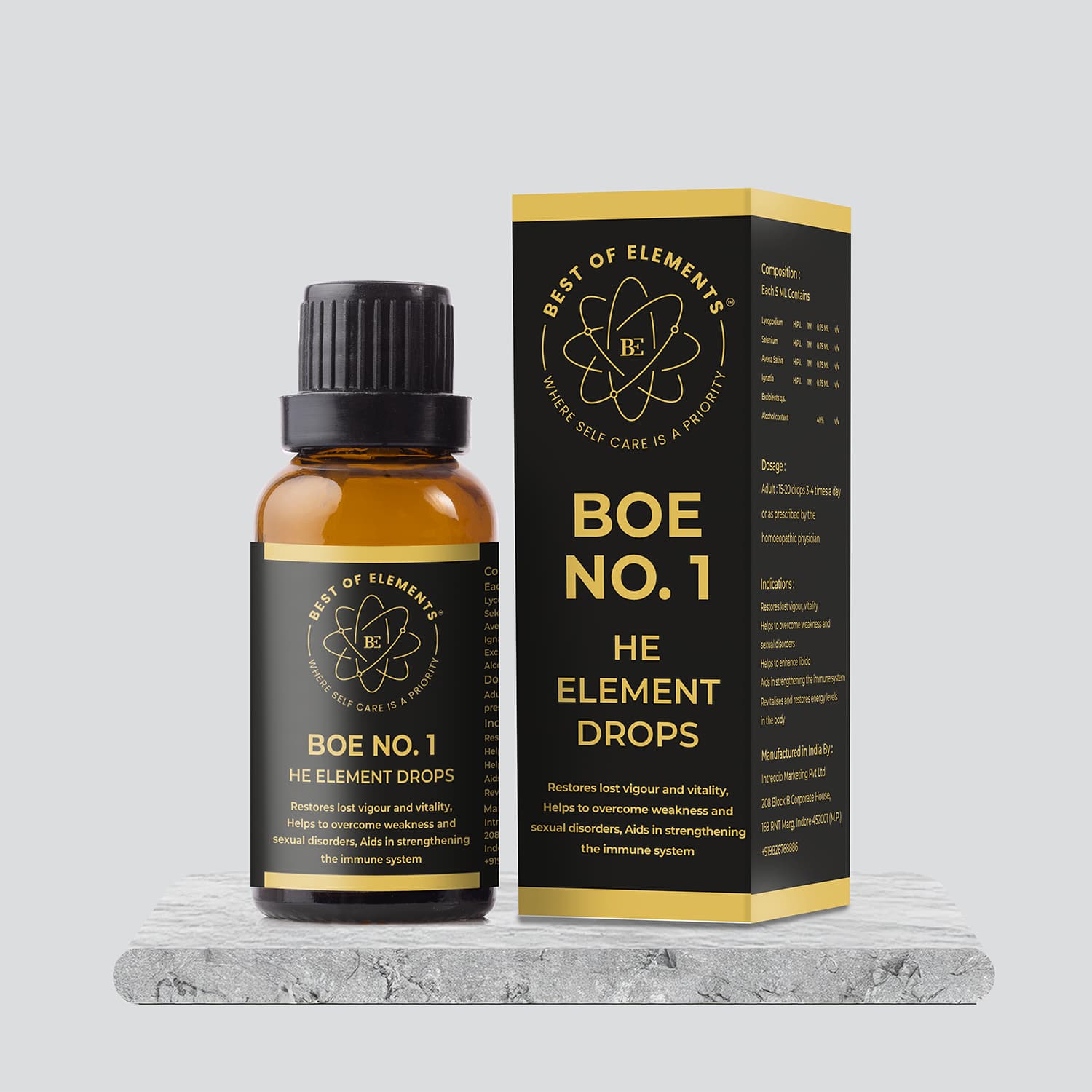 BOE No. 1 He Element Drops