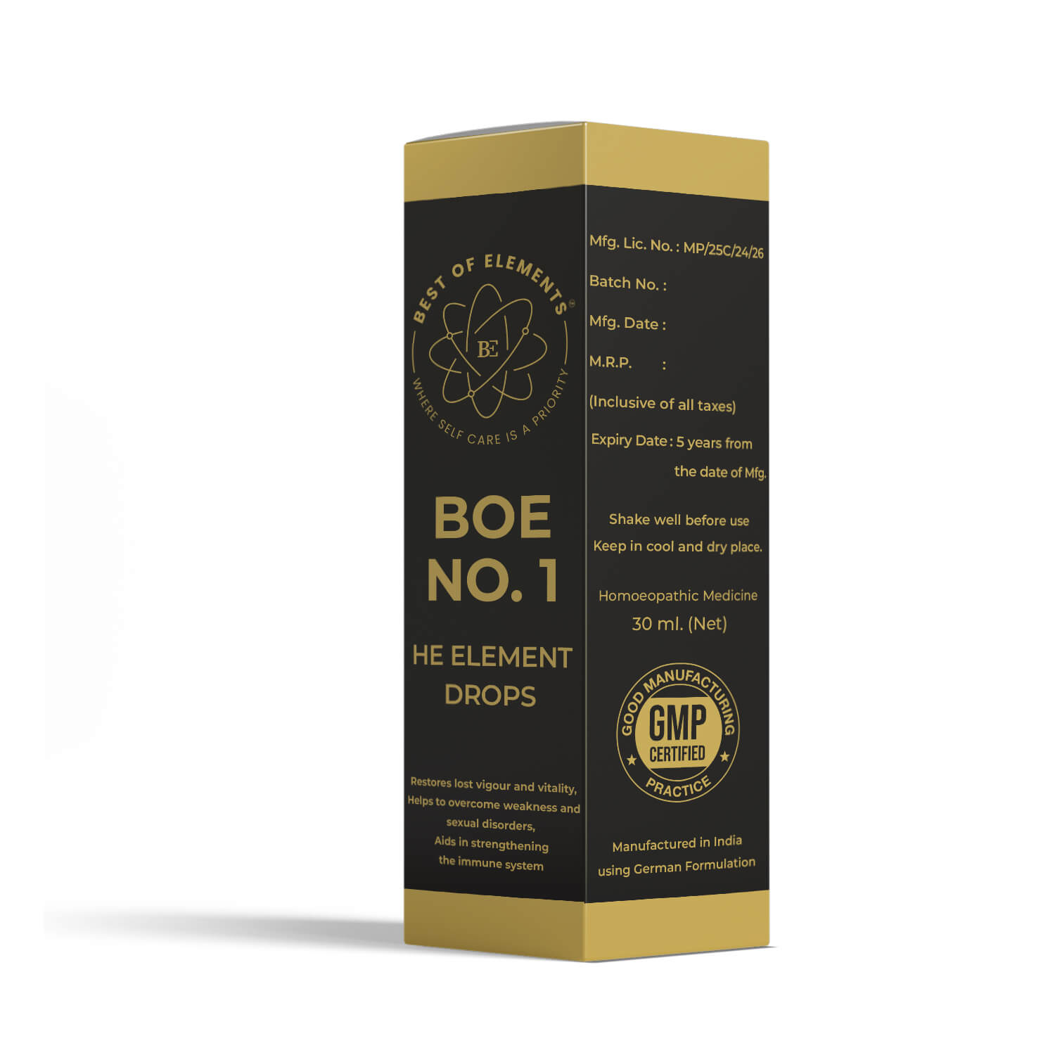 Best of Elements BOE No. 1 HE Element Drops box