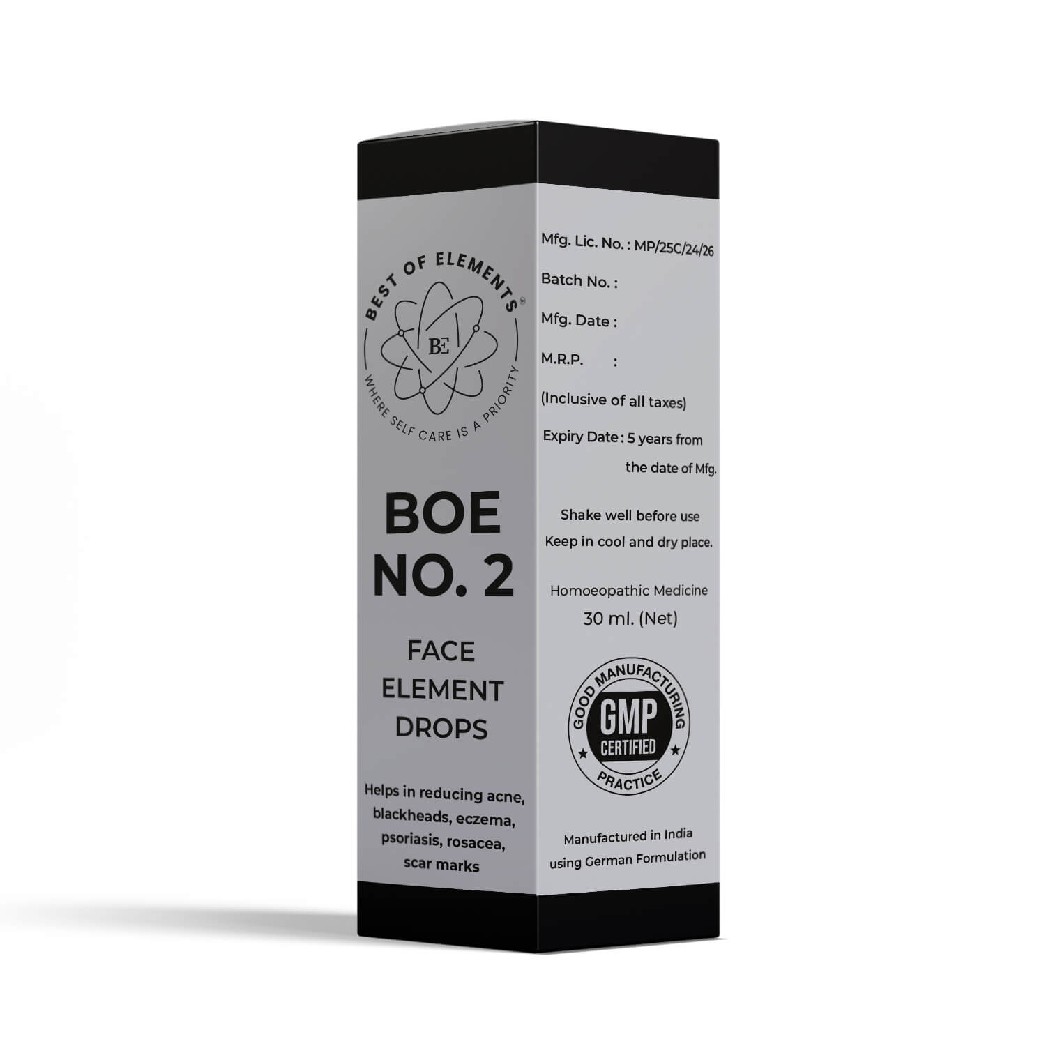 Best of Elements BOE No. 2 Face Element Drops box