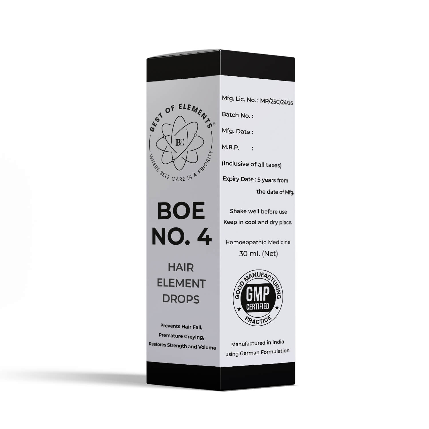 Best of Elements BOE No. 4 Hair Element packaging