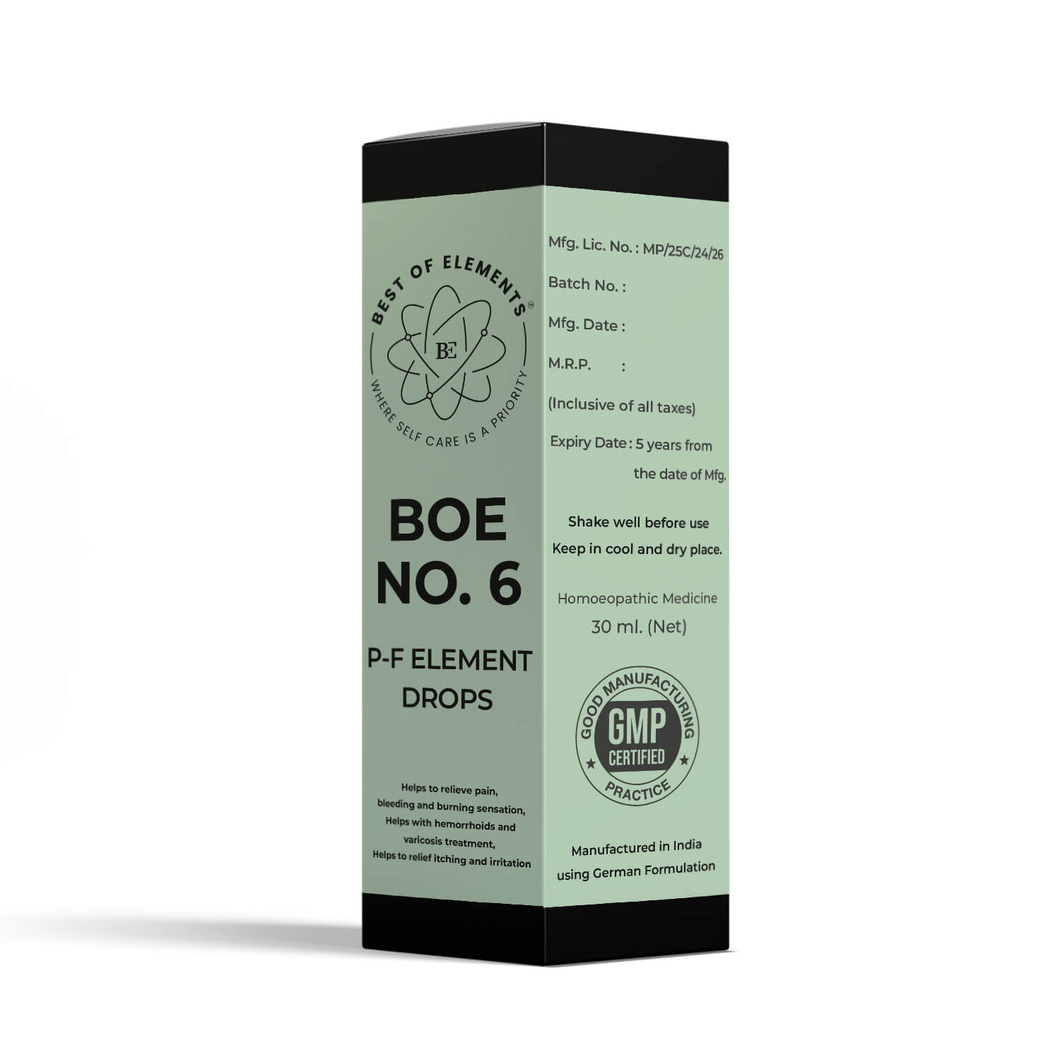 Best of Elements BOE No. 6 P-F Element Drops box product packaging